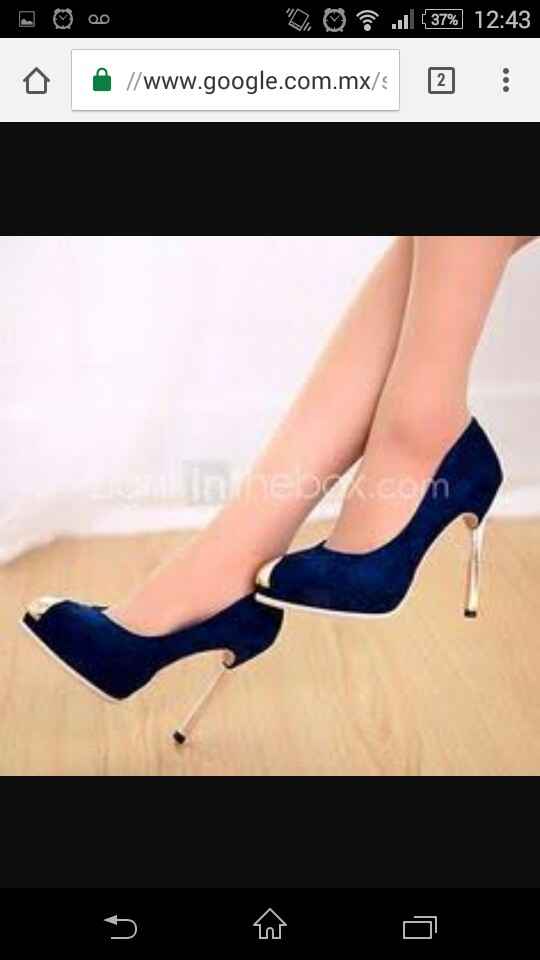 Zapatos ¿ azul o dorado? - 1