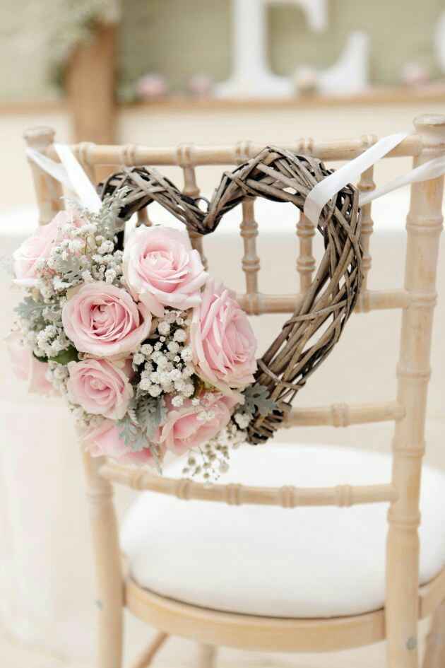 Ideas para decorar las sillas de la boda - 1