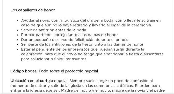 Si las novia llevan damas de honor a el novio? - 1
