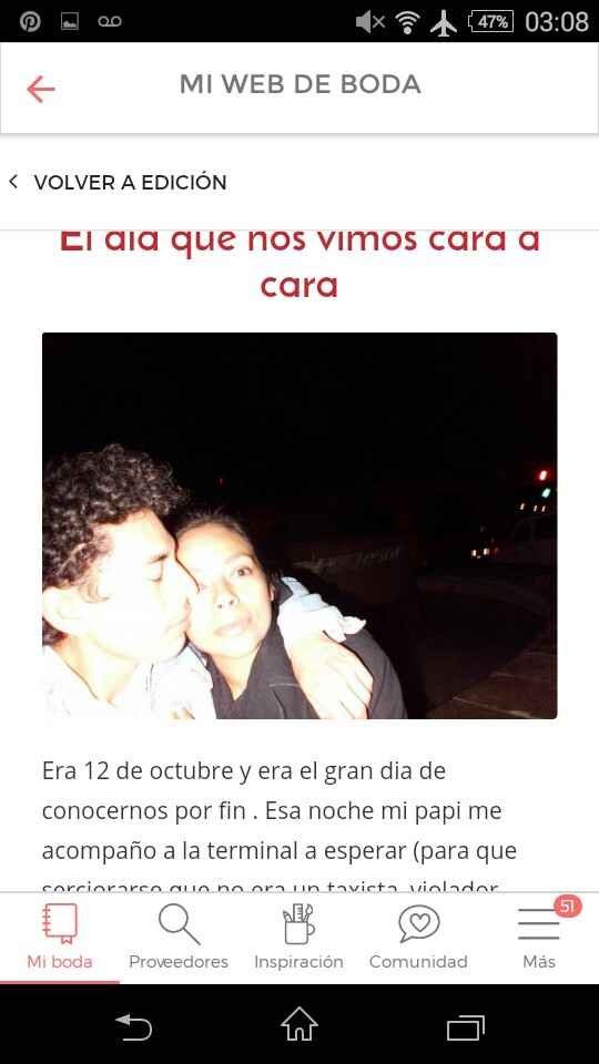 ¿Cuál fué su primer selfie juntos? - 1