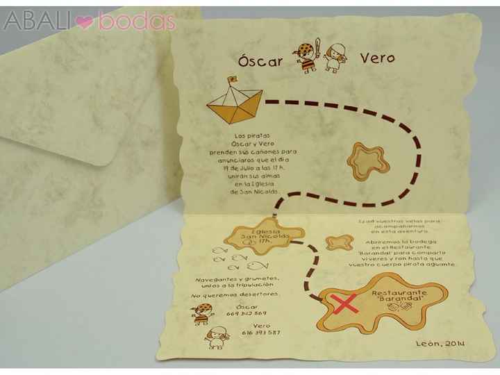 invitación mapa del tesoro