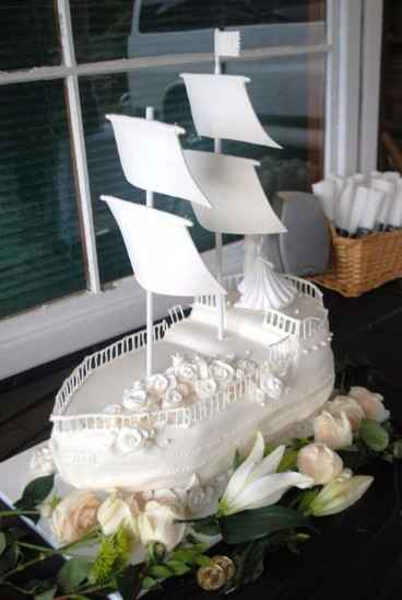 pastel de barco