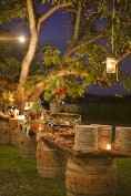 boda al aire libre de noche