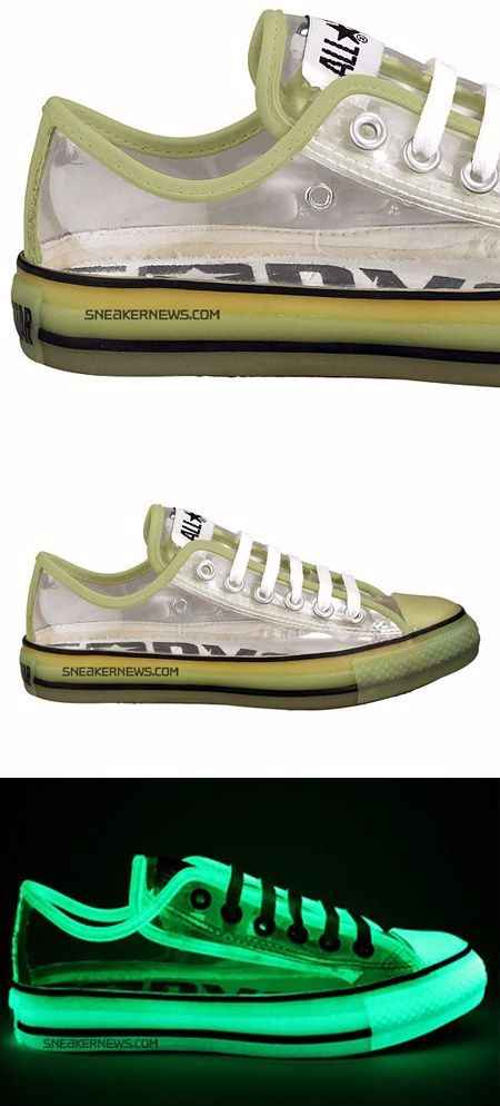 Los tenis con un secreto luminoso