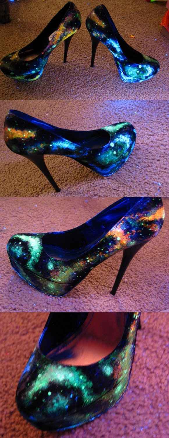 Zapatos de galaxia