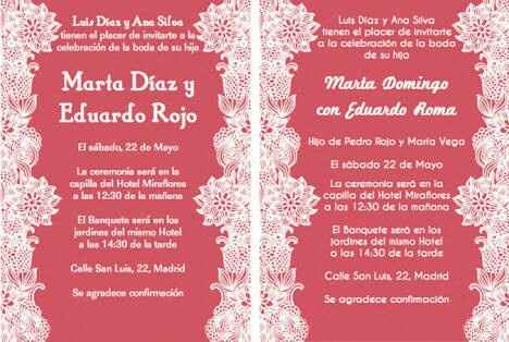 ¿qué información debe ir en invitaciones y pases y cómo acomodarlo? - 5