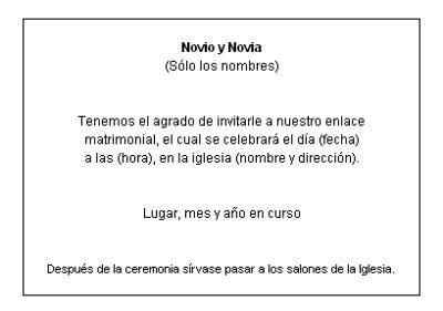 ¿qué información debe ir en invitaciones y pases y cómo acomodarlo? - 7