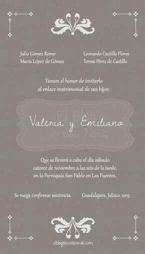 ¿qué información debe ir en invitaciones y pases y cómo acomodarlo? - 10