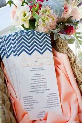 Combinaciones de colores navy blue y durazno! - 5