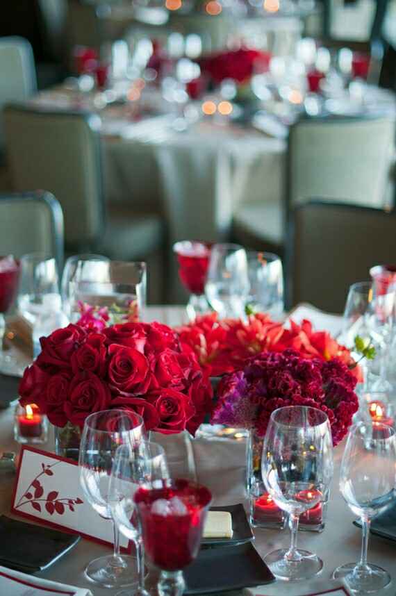 Combinaciones de colores en blanco y rojo - 1