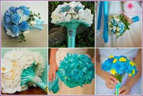 Combinación de colores en azul turquesa y blanco - 2