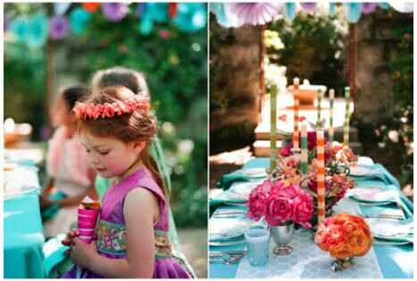 Combinación de colores " lila y rosa mexicano " - 2