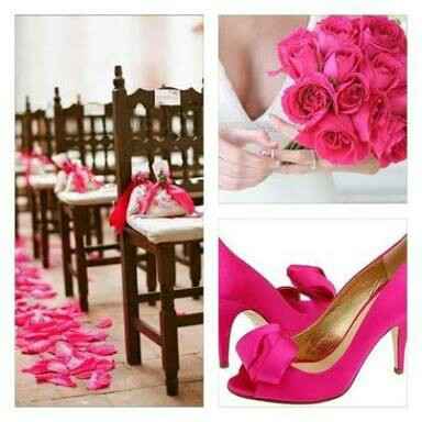 Combinación de colores " lila y rosa mexicano " - 13
