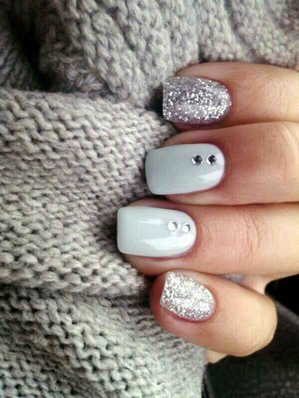 "combinaciones de colores en blanco y plateado - 4
