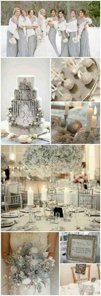 "combinaciones de colores en blanco y plateado - 12