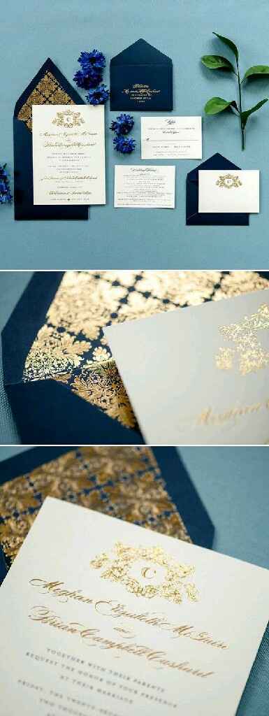 Combinaciones de colores en "azul marino y dorado"," vino y azul marino" y  "vino y plata." - 26