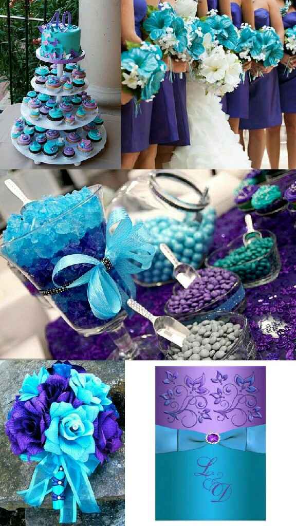 Combinaciones de colores en azul y morado - 1