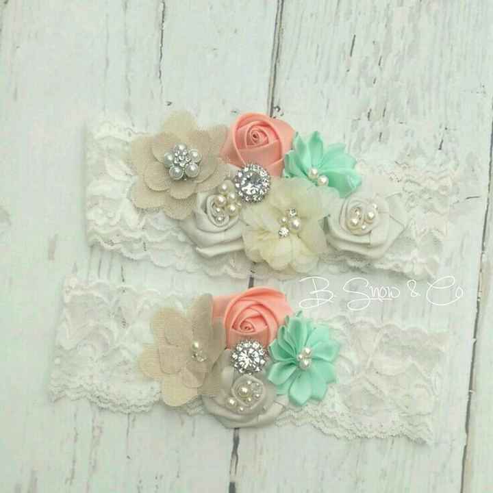 Combinación decolores menta y coral - 14