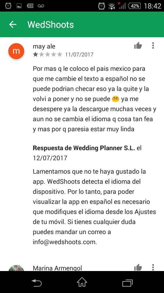 Problemas con wedshoots - 1