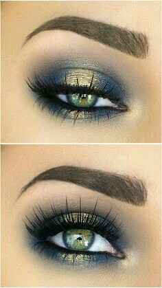 Combinación de colores en azul y dorado - 16