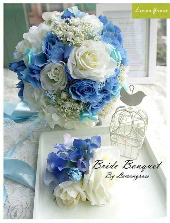 Combinaciones de colores en azul y blanco - 5