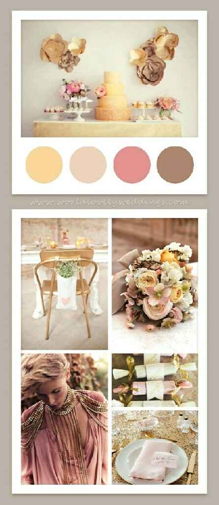 Combinaciones de colores en beige y palo de rosa - 18