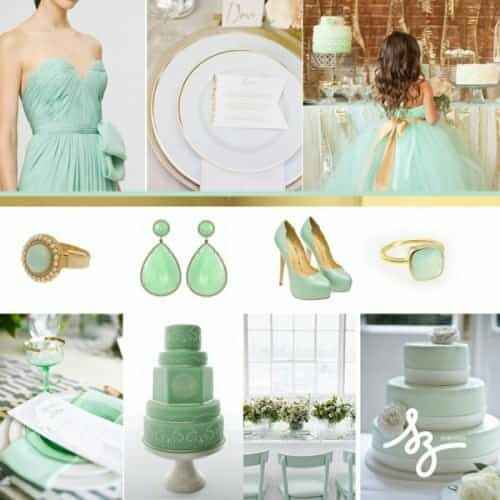 "combinaciones de colores en verde y blanco". - 12