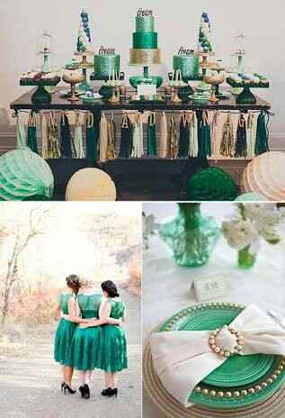"combinaciones de colores en verde y blanco". - 16