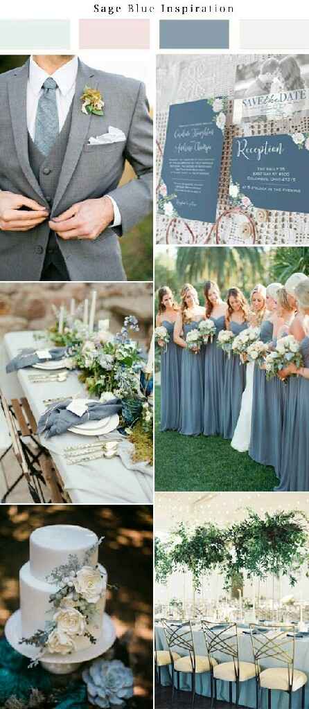 Combinaciones de colores en azul y gris - 1