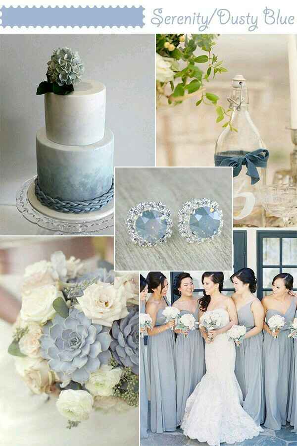 Combinaciones de colores en azul y gris - 2