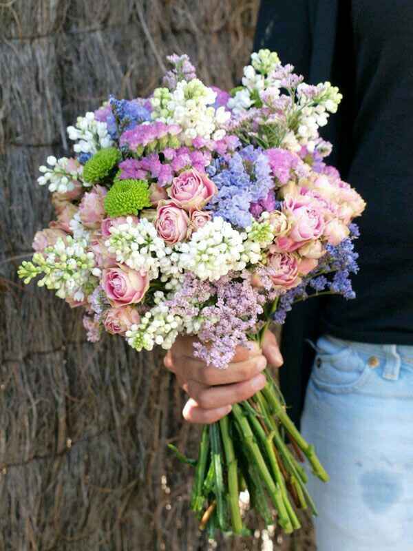 Combinacion de colores en lila, morado rosa y verde - 20