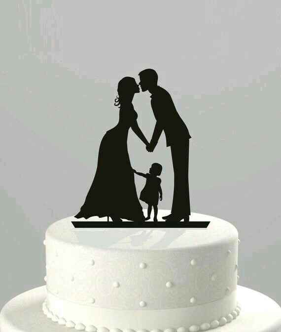 Cake toppers de siluetas - 2