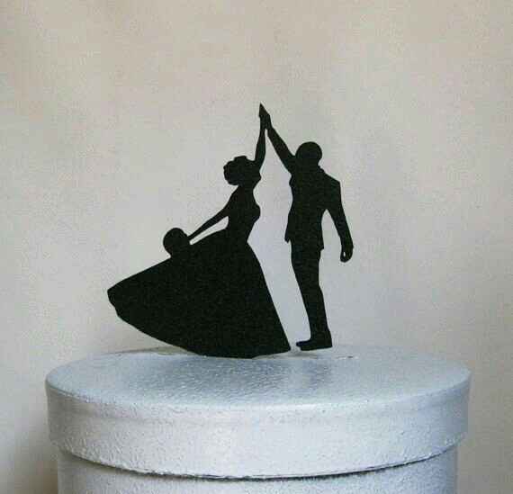 Cake toppers de siluetas - 3