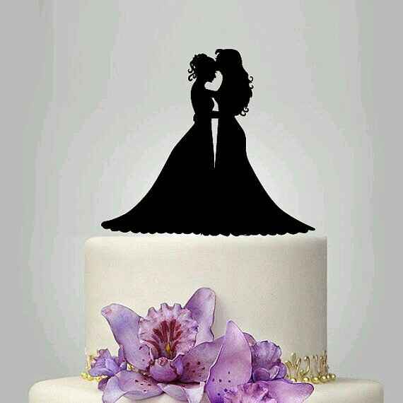 Cake toppers de siluetas - 6