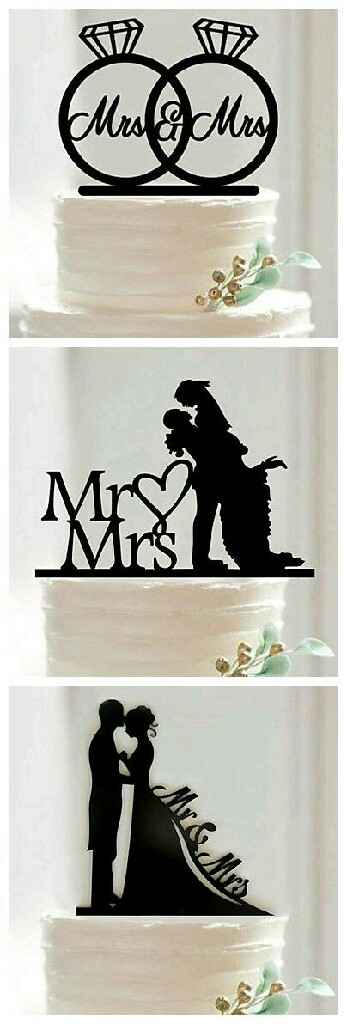 Cake toppers de siluetas - 16