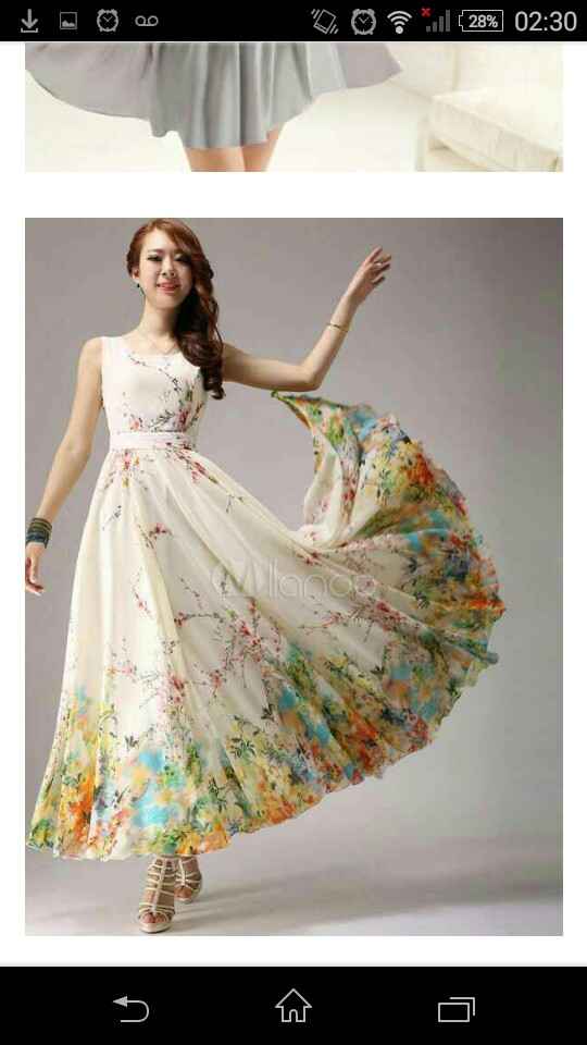 Vestido de colores para el civil - 1