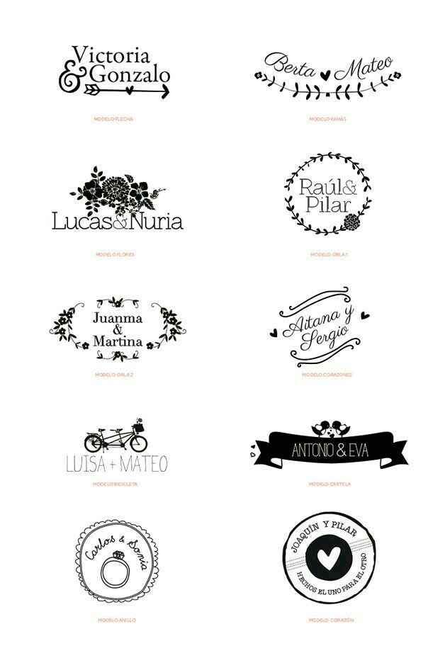 Logos de boda sencillos - 21