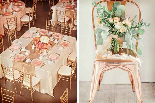 Combinaciones de colores entre rose gold y greenery - 11