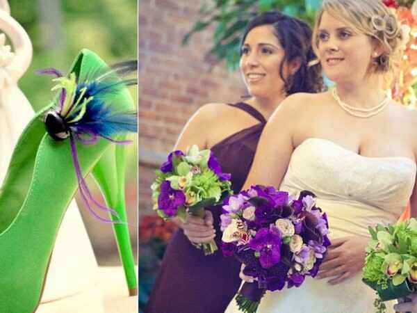 Combinacion de colores morado, negro y verde - 5