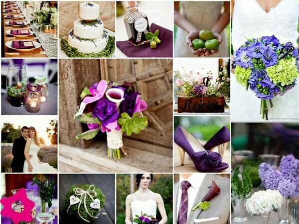 Combinacion de colores morado, negro y verde - 12