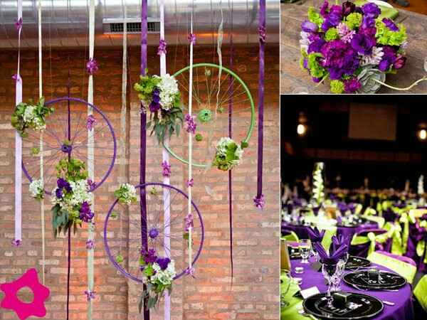 Combinacion de colores morado, negro y verde - 14