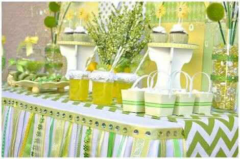 Combinación de colores en verde manzana y amarillo - 36