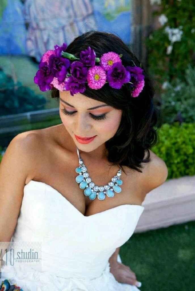 Tocado para boda mexicana - 6