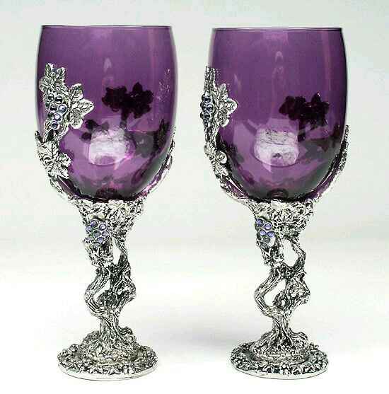 Decoración de copas en morado - 23