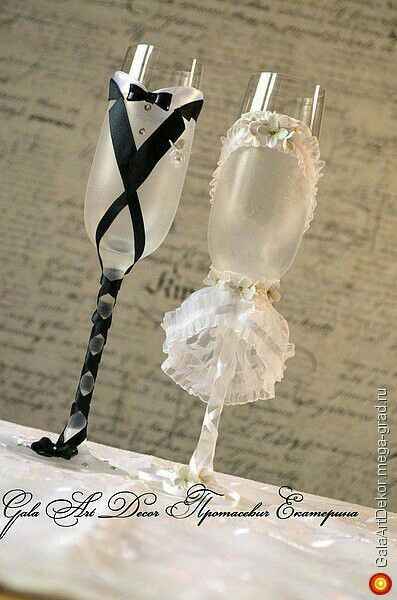Decoración de copas en blanco y negro - 31