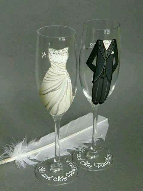 Decoración de copas en blanco y negro - 35