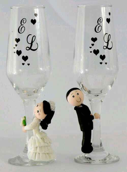 Decoración de copas en blanco y negro - 39