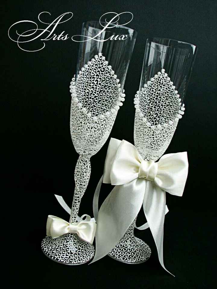 Decoración de copas en blanco - 3