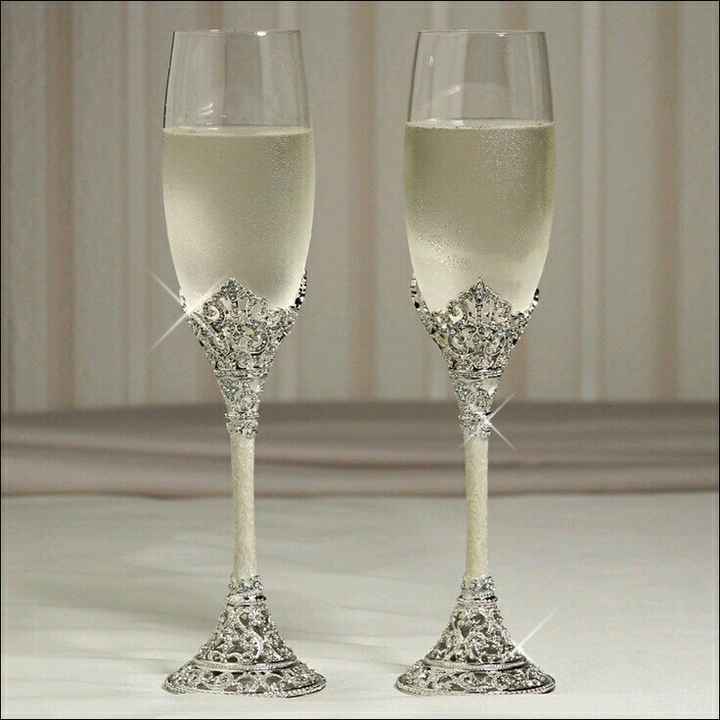 Copas decoradas en gris y plata - 20
