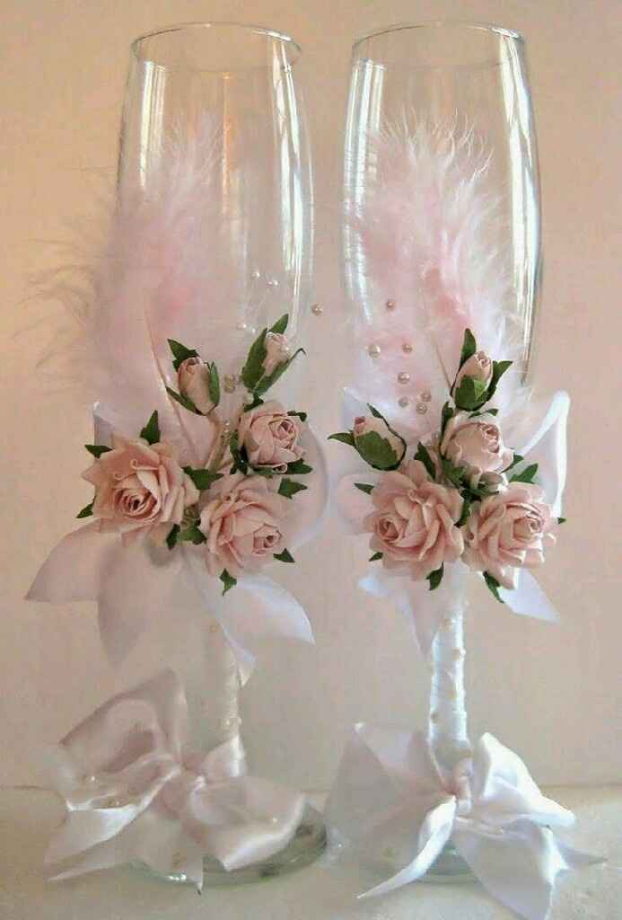 Copas decoradas en rosa - 9